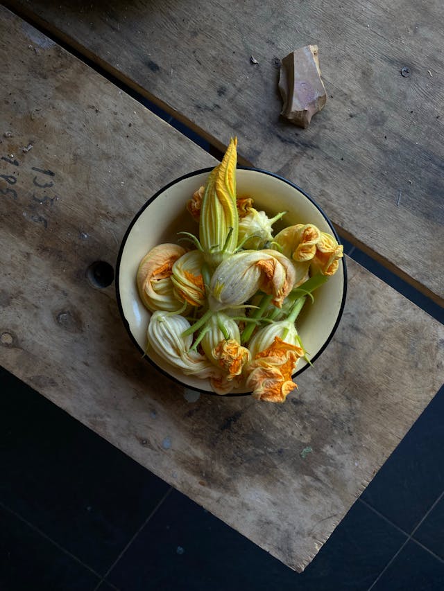 Squash blossoms